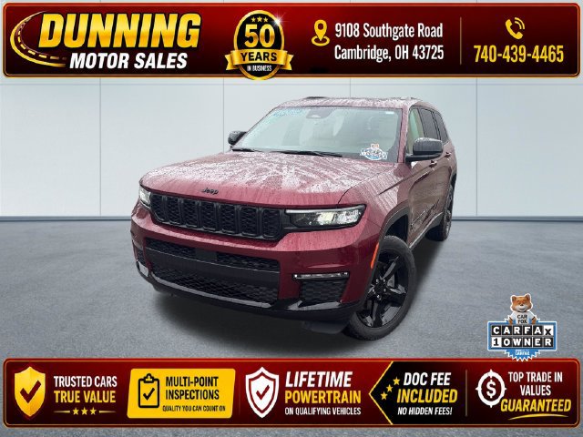 Used 2025 Jeep Grand Cherokee L Limited w/ Black Appearance Package AWD/4WD 360° Tour