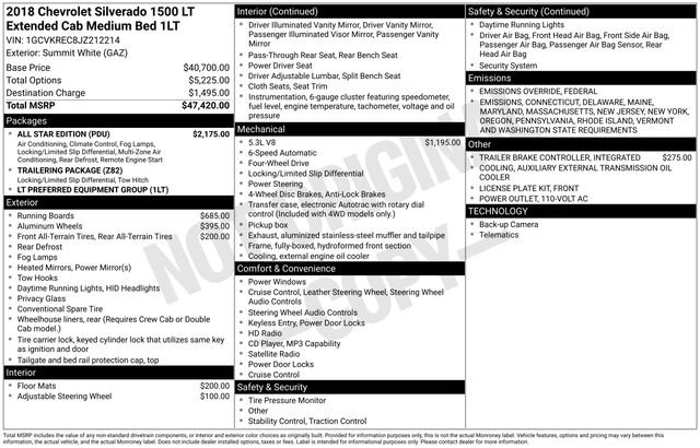 Used 2018 Chevrolet Silverado 1500 LT w/ All Star Edition image 30