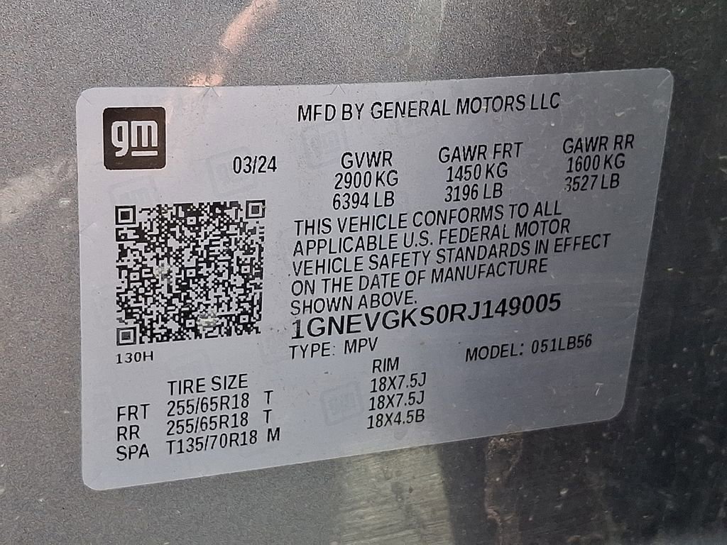 Used 2024 Chevrolet Traverse LT AWD/4WD image 20