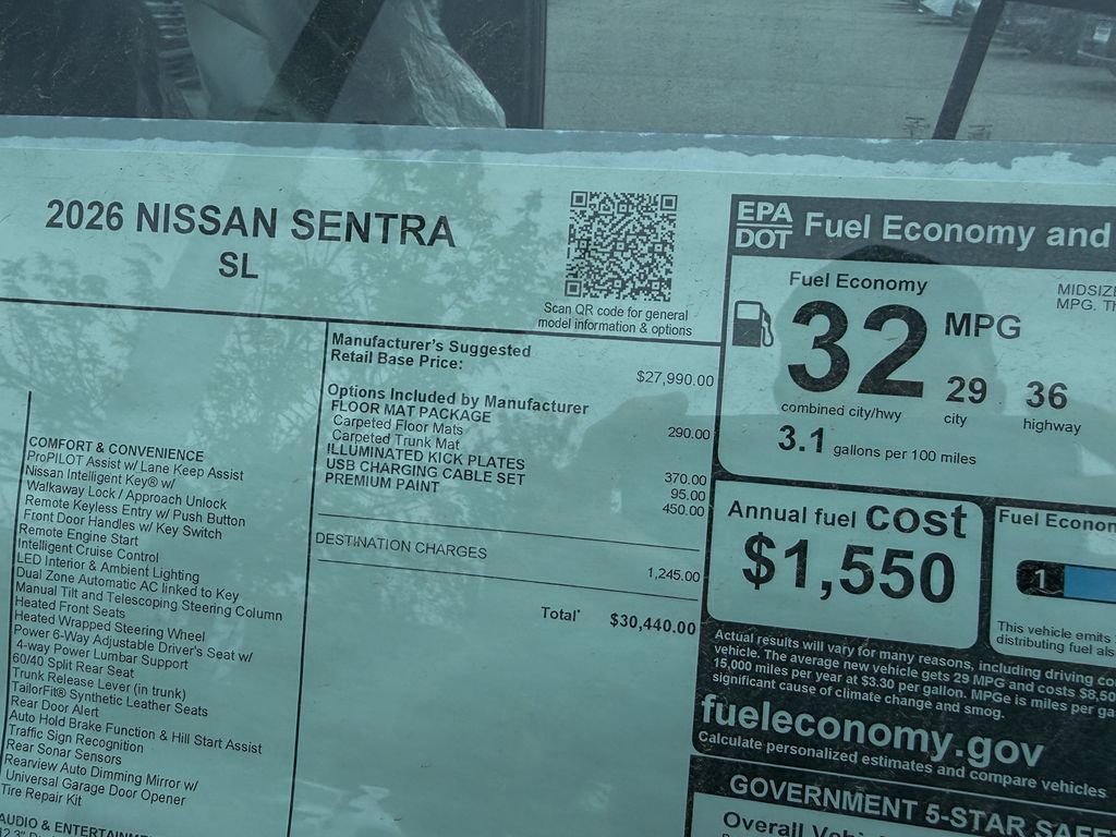 New 2026 Nissan Sentra SL FWD image 37