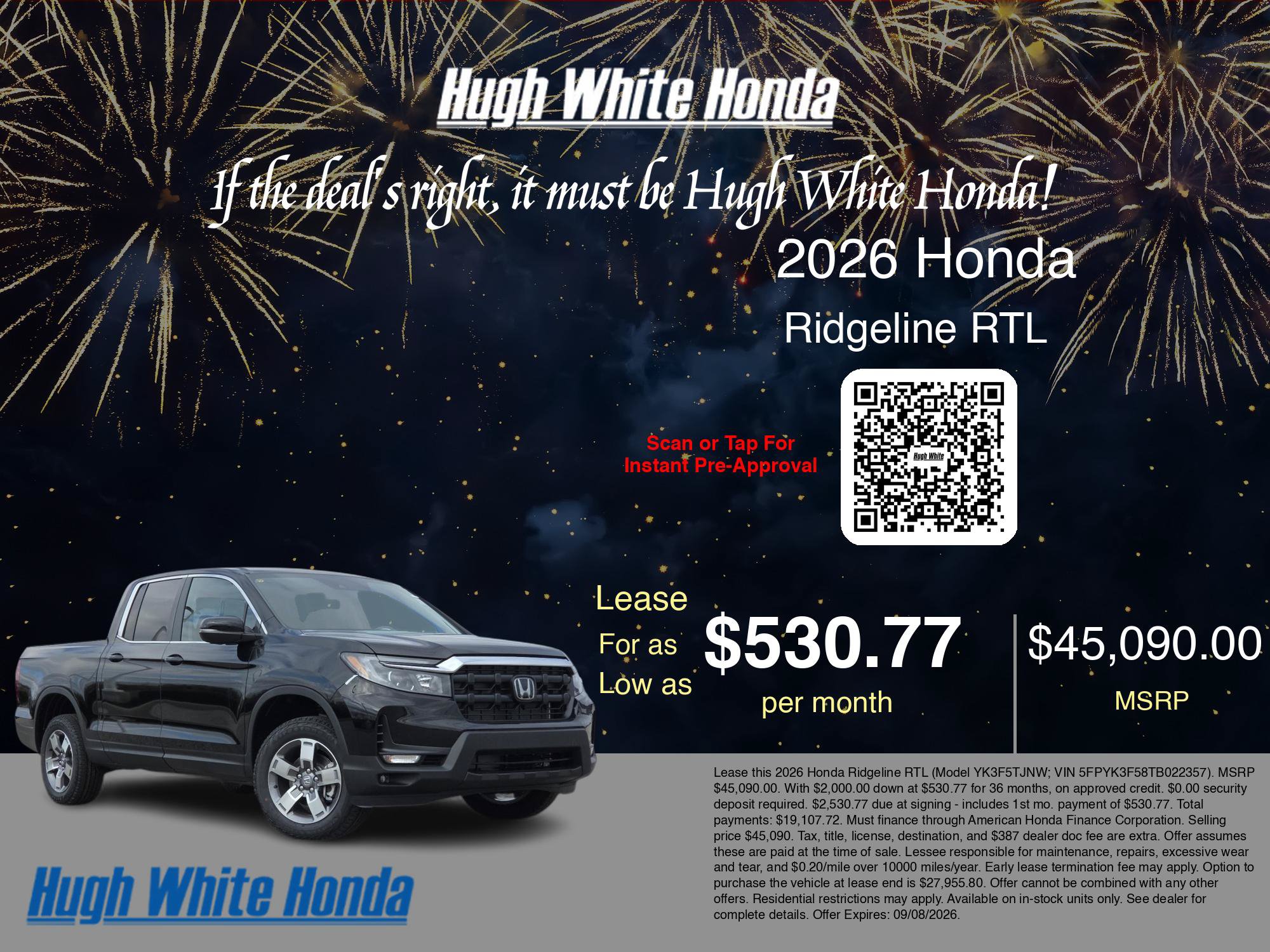 New 2026 Honda Ridgeline RTL image 3