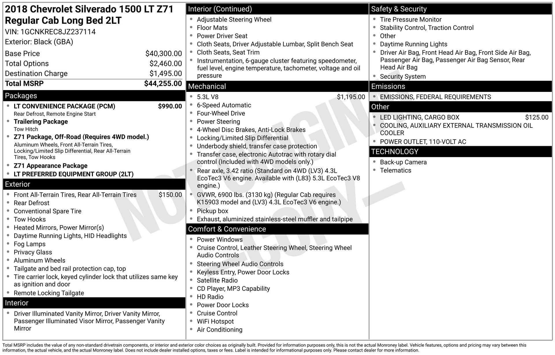 Used 2018 Chevrolet Silverado 1500 LT w/ LT Convenience Package image 5