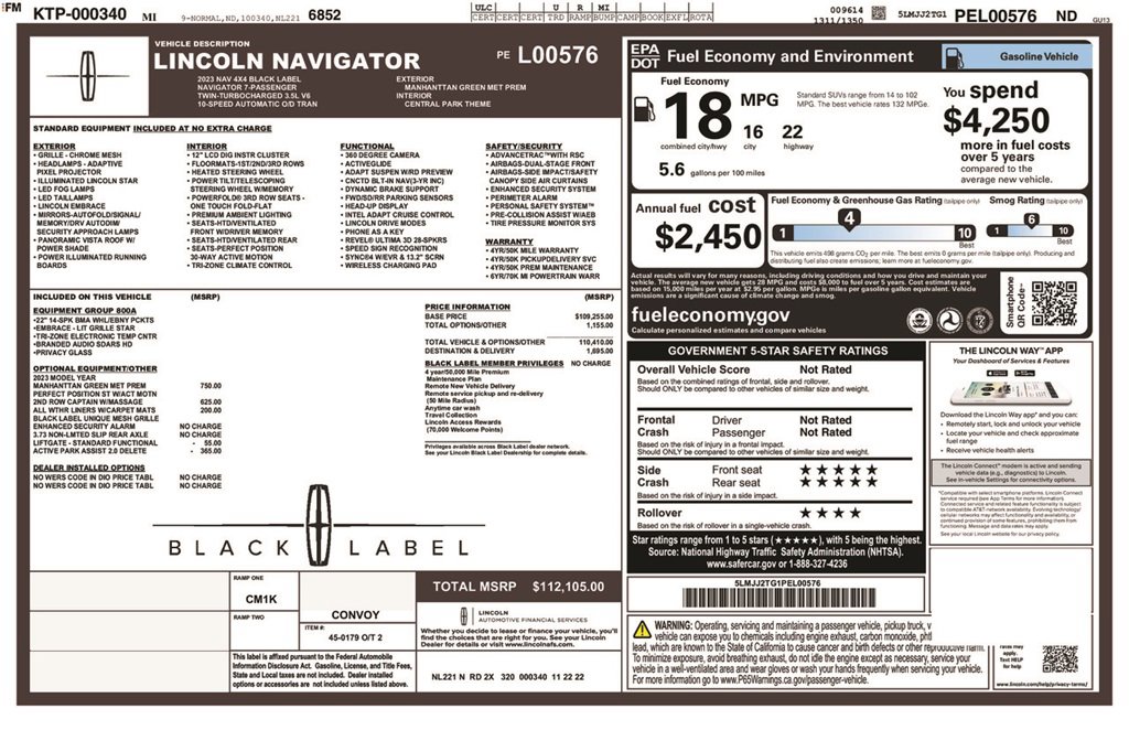 Used 2023 Lincoln Navigator Black Label image 6