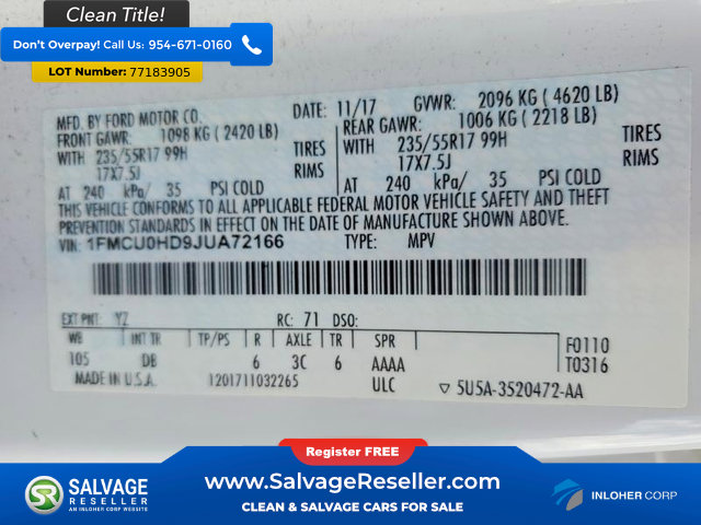 Used 2018 Ford Escape SEL image 3