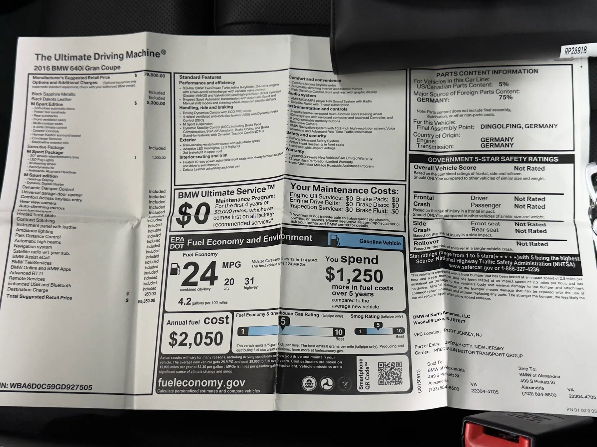 Used 2016 BMW 640i Gran Coupe image 4