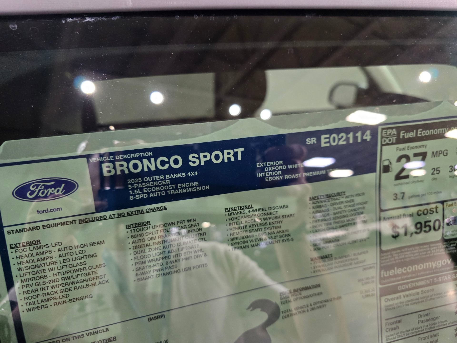 New 2025 Ford Bronco Sport Outer Banks w/ Outer Banks Tech Package+ image 13