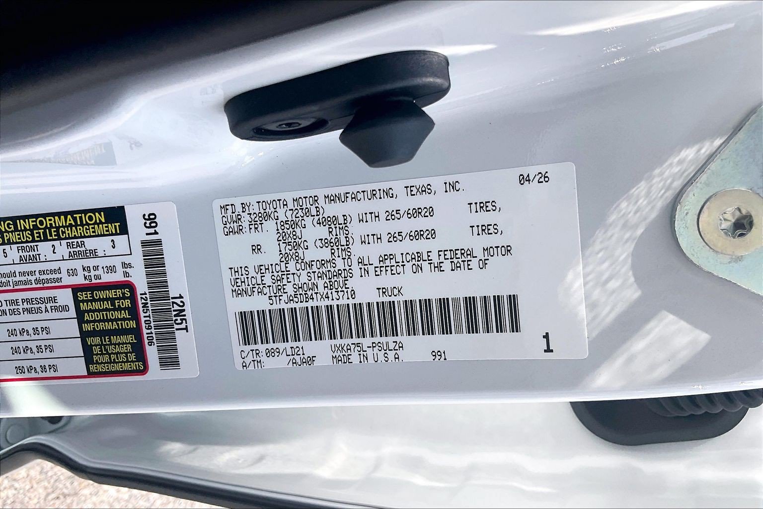 New 2026 Toyota Tundra Limited AWD/4WD image 14