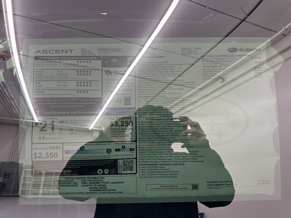 New 2026 Subaru Ascent Limited image 30
