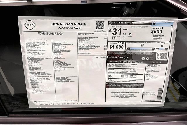 New 2026 Nissan Rogue Platinum w/ Platinum Premium Package image 38