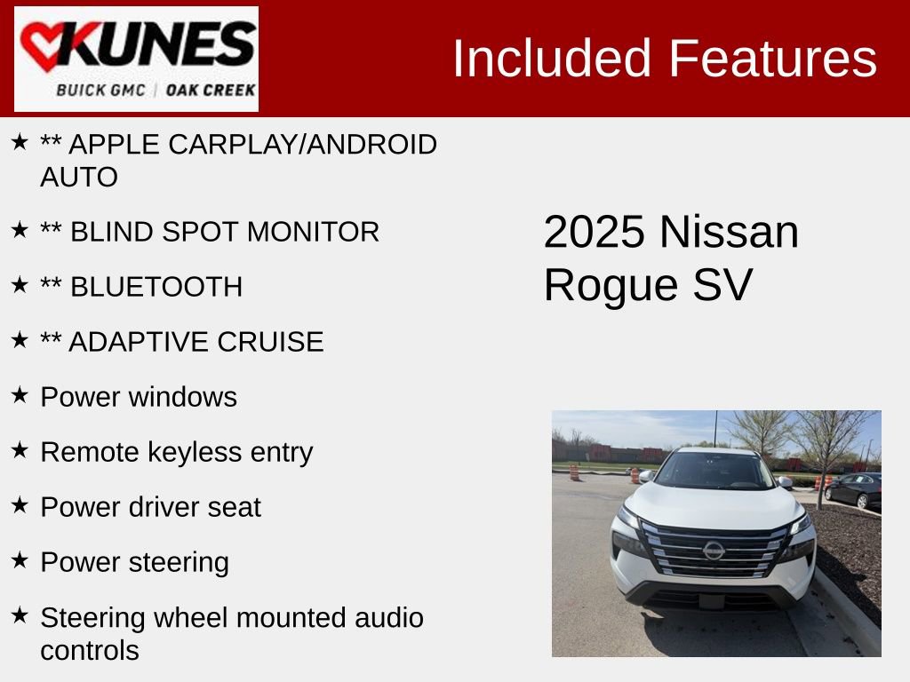 Used 2025 Nissan Rogue SV AWD/4WD image 2