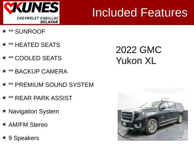 Used 2022 GMC Yukon XL SLT w/ SLT Luxury Package image 3