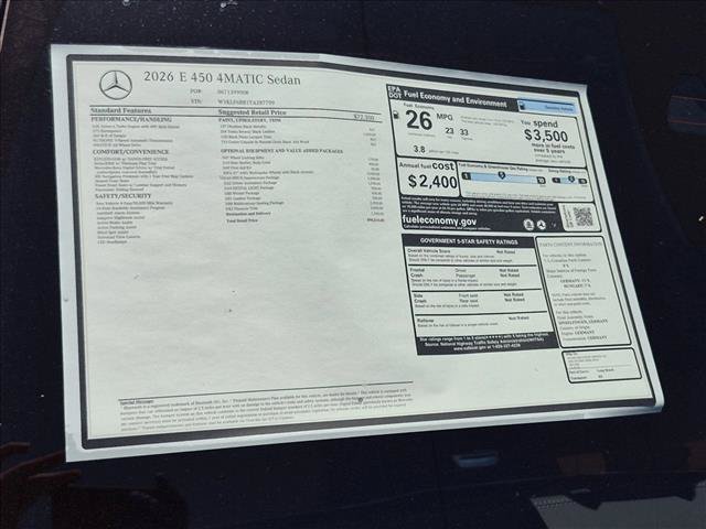 New 2026 Mercedes-Benz E 450 4MATIC Sedan image 18