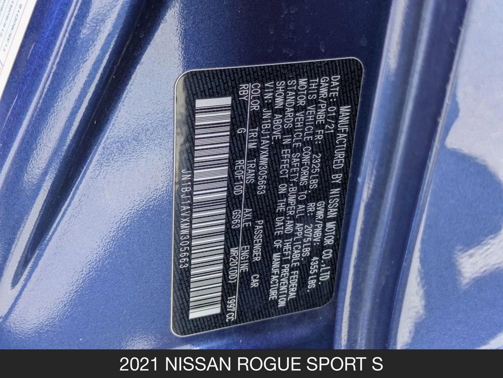 Used 2021 Nissan Rogue Sport S FWD image 25