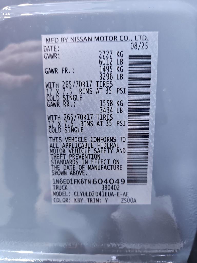 New 2026 Nissan Frontier PRO-4X w/ Pro Premium Package image 31