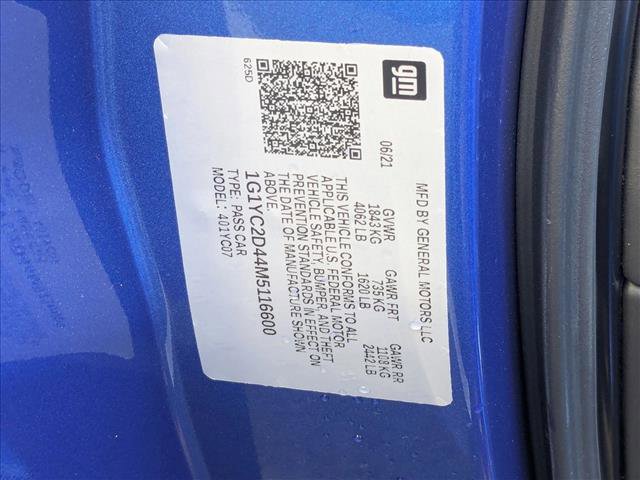 Used 2021 Chevrolet Corvette Stingray Premium Cpe w/ Z51 Performance Package image 20