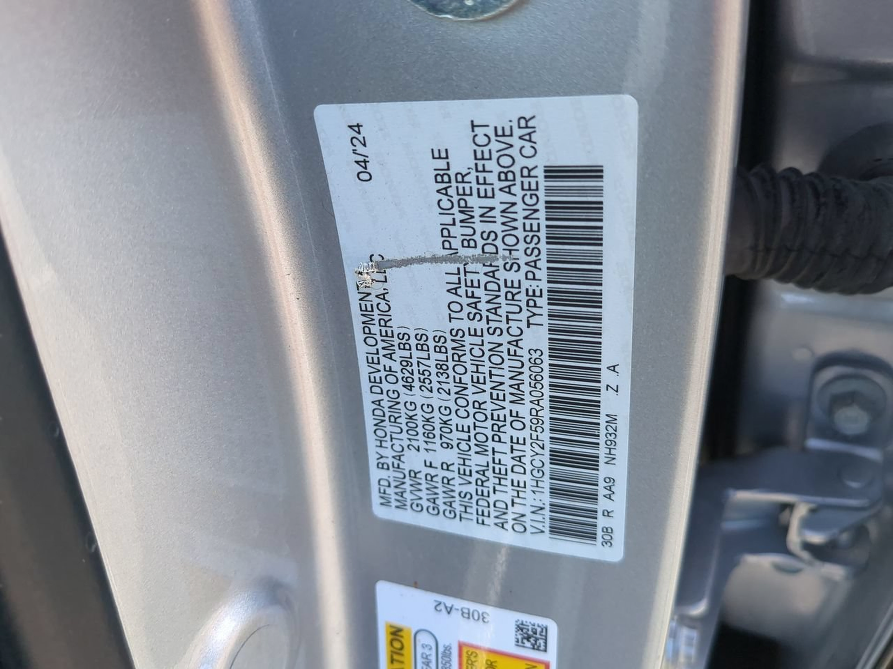 Certified 2024 Honda Accord Sport image 22