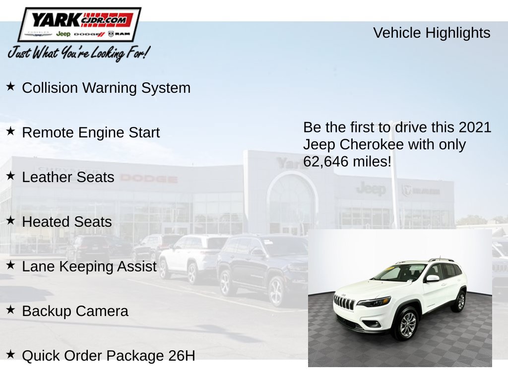 Certified 2021 Jeep Cherokee Latitude Lux AWD/4WD image 12