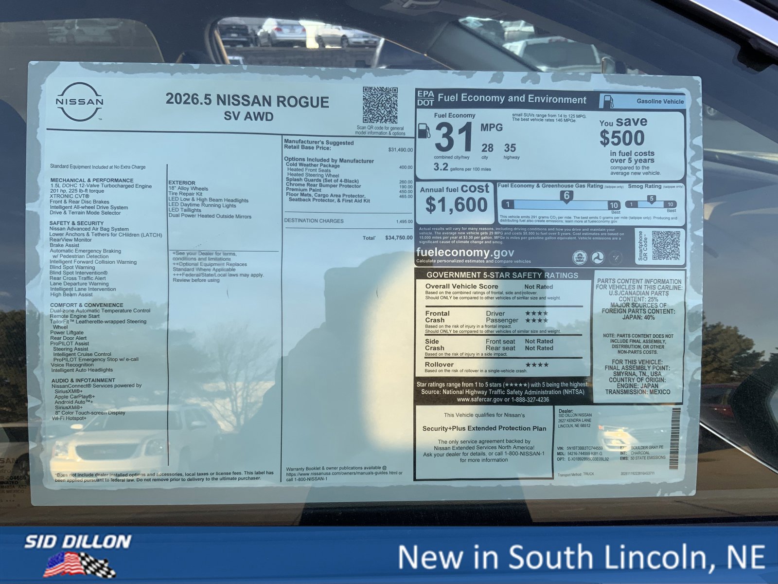 New 2026 Nissan Rogue SV w/ Cold Weather Package image 13