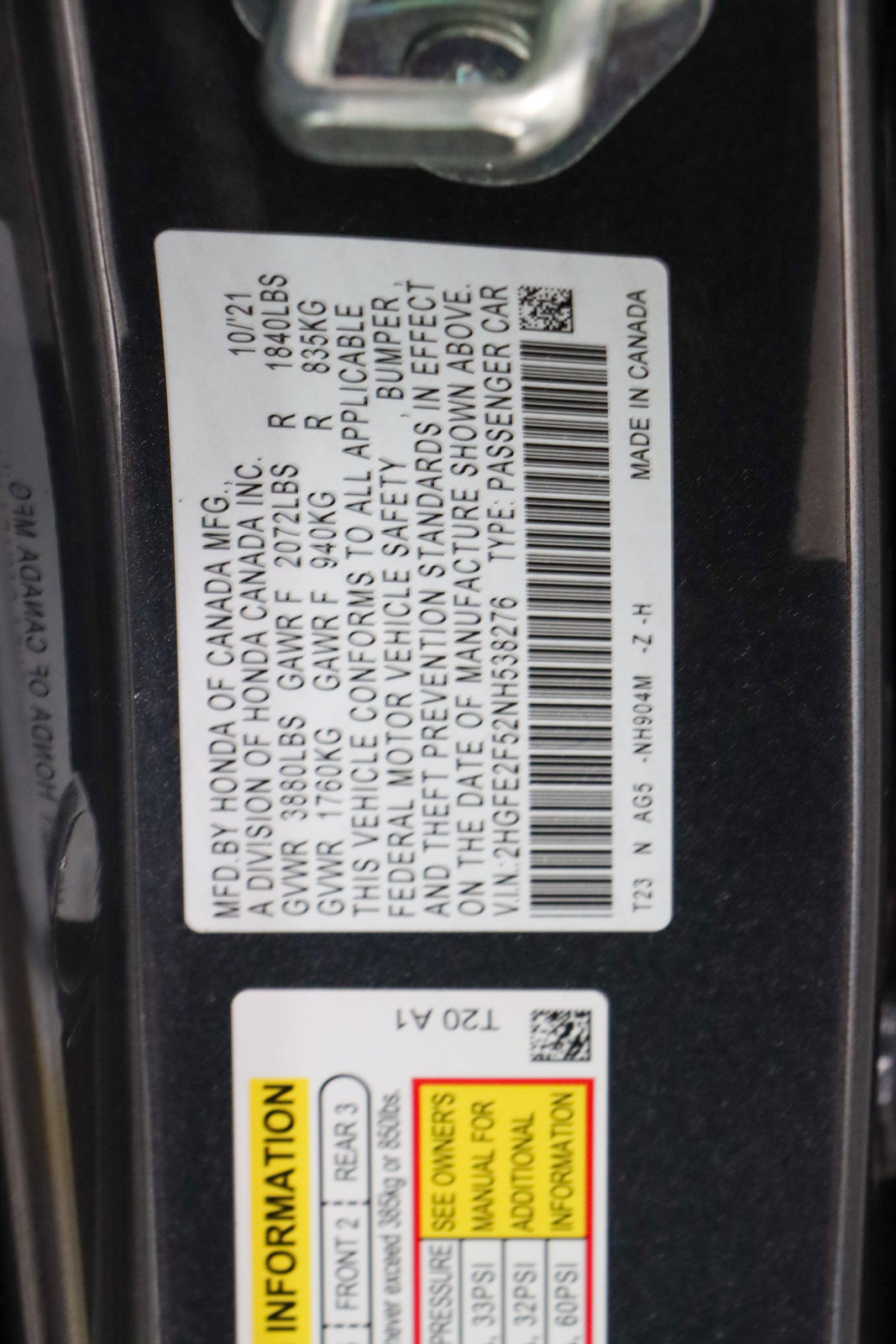 Used 2022 Honda Civic Sport image 30