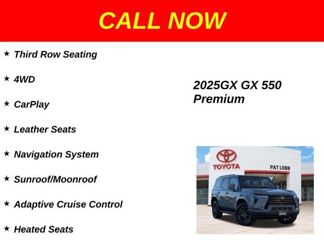Used 2025 Lexus GX 550 w/ Accessory Package (2T) AWD/4WD image 38