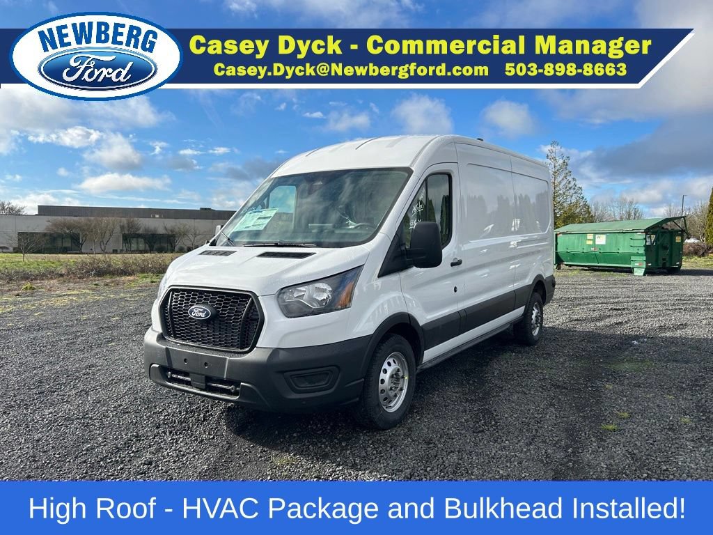New 2026 Ford Transit 350 148 Medium Roof AWD w/ HVAC Trade Package image 2