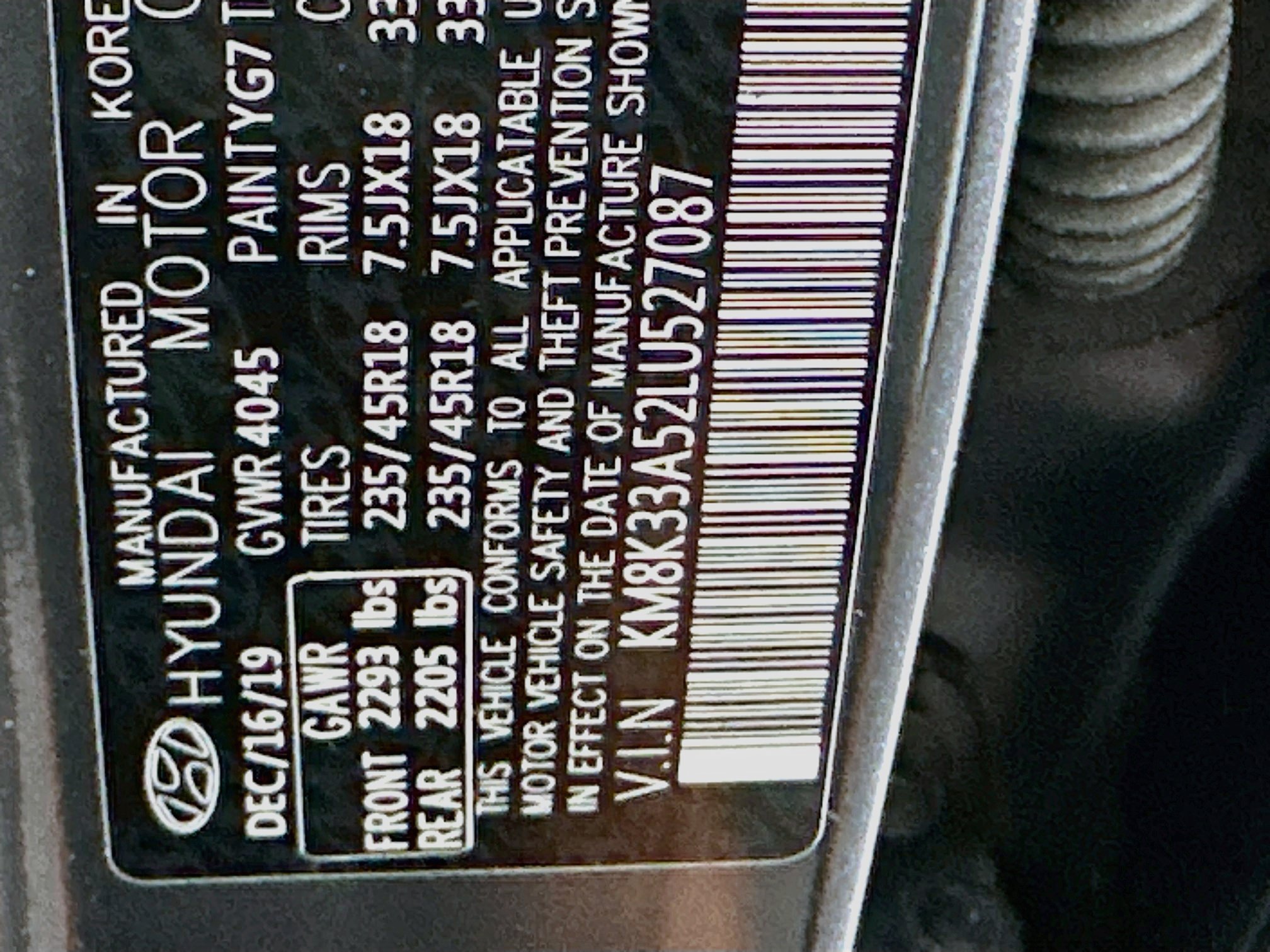 Used 2020 Hyundai Kona Limited w/ Cargo Package FWD image 12