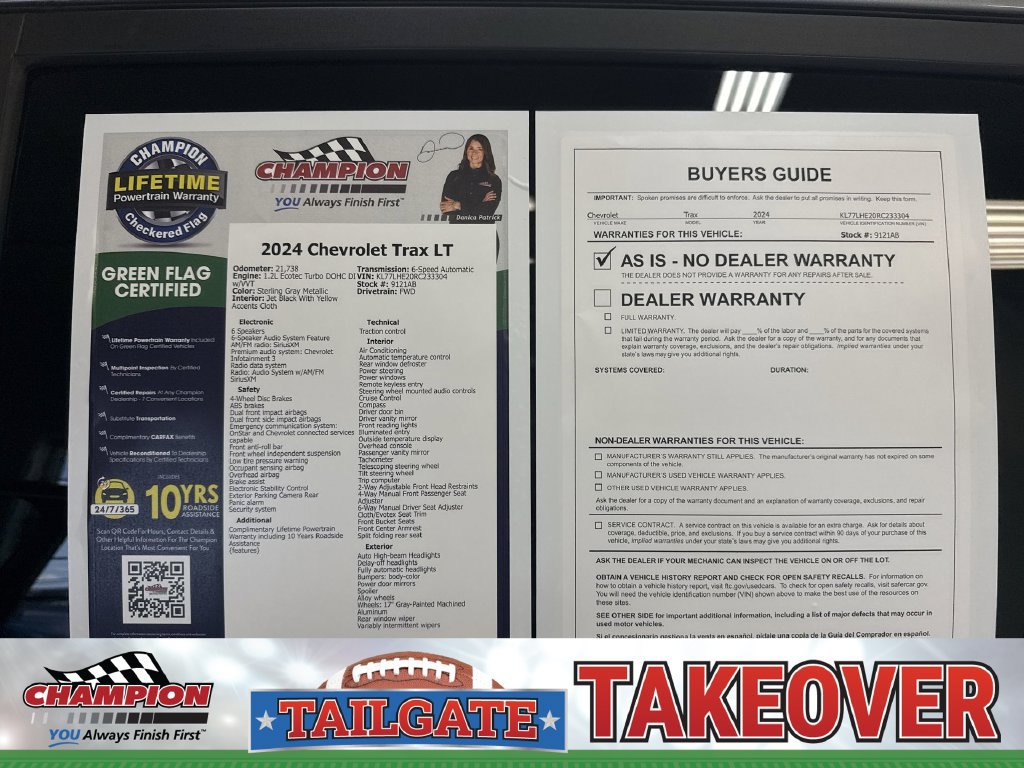 Certified 2024 Chevrolet Trax LT FWD image 43