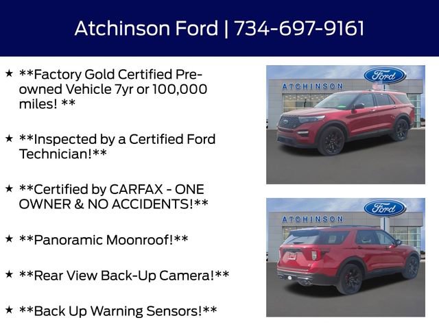Certified 2023 Ford Explorer ST w/ Equipment Group 401A AWD/4WD image 5