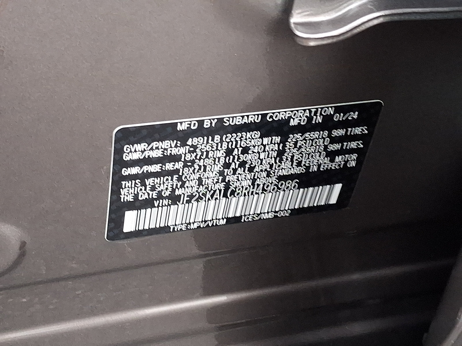 Certified 2024 Subaru Forester Limited AWD/4WD image 30