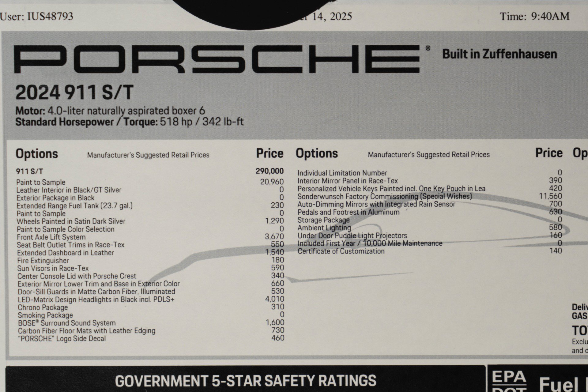 Used 2024 Porsche 911 GT3 RS RWD image 50