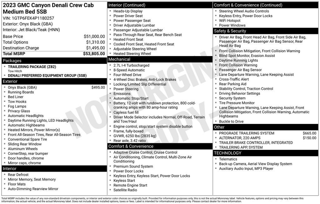 Used 2023 GMC Canyon Denali image 2