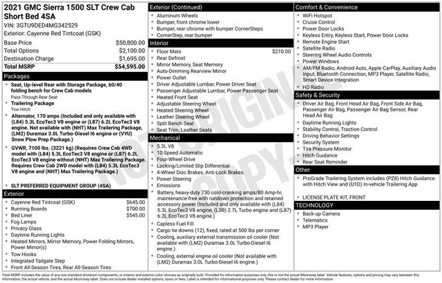 Used 2021 GMC Sierra 1500 SLT image 5