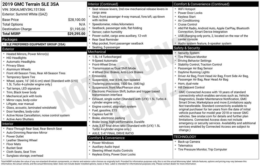 Used 2019 GMC Terrain SLE image 4