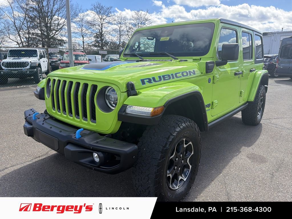 Used 2021 Jeep Wrangler Unlimited Rubicon 4xe w/ Steel Bumper Group AWD/4WD image 1