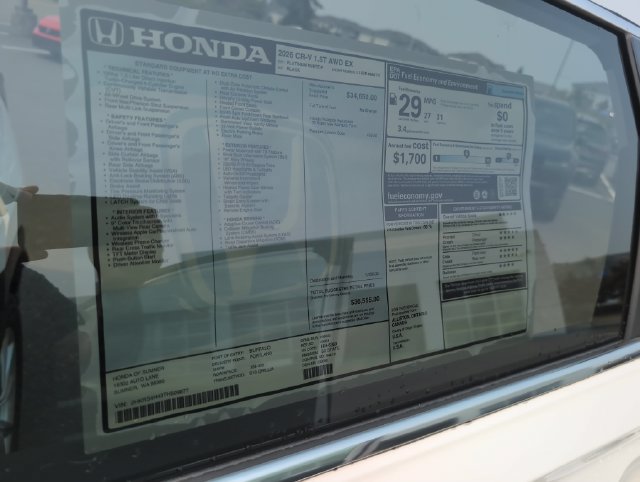 New 2026 Honda CR-V EX image 33