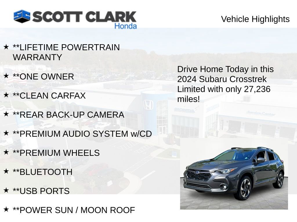 Used 2024 Subaru Crosstrek 2.5i Limited w/ Popular Package #4A image 11