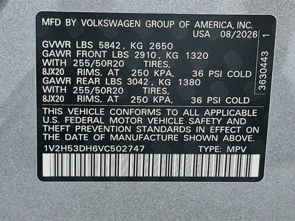 New 2027 Volkswagen Atlas SE FWD image 30