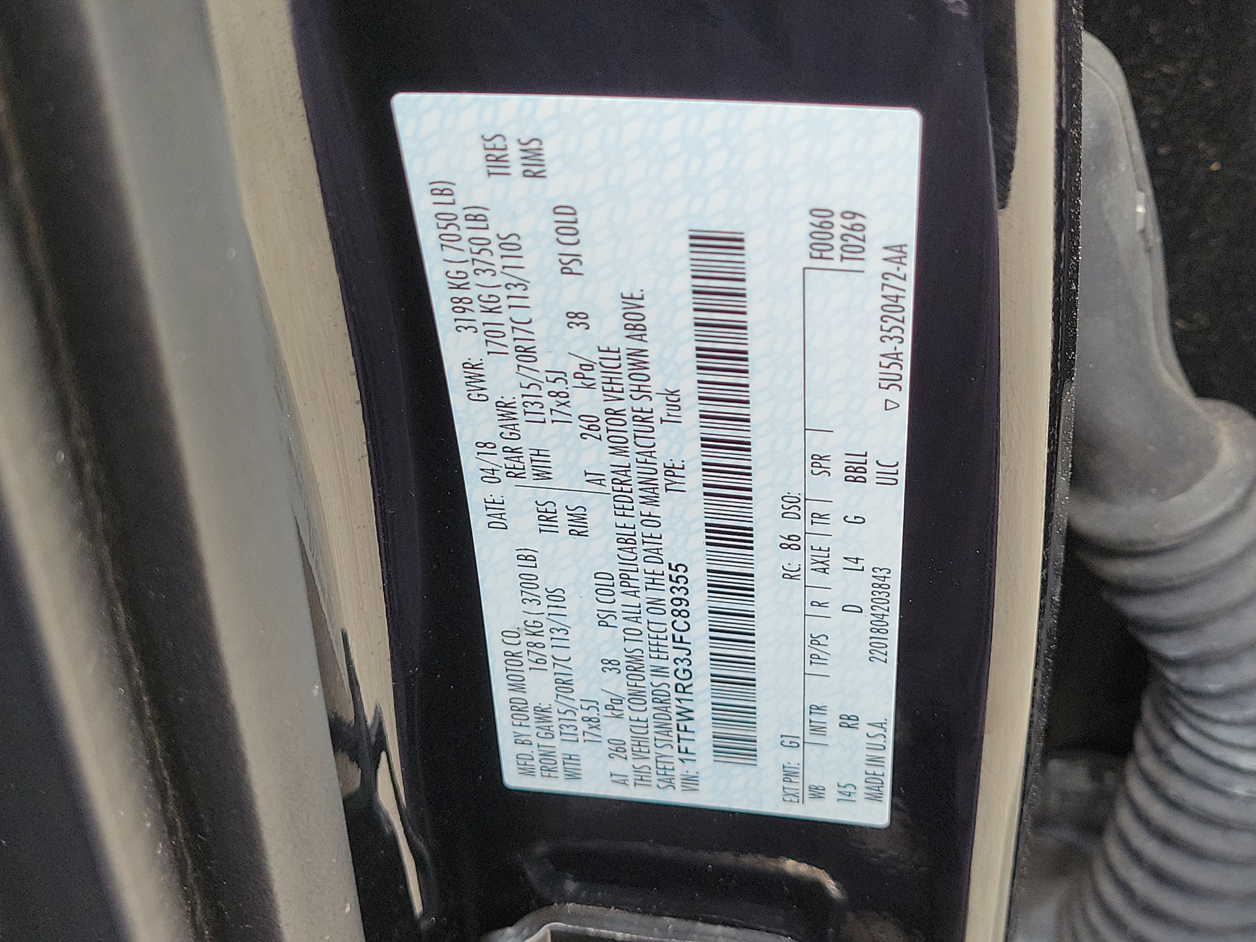 Used 2018 Ford F150 Raptor w/ Equipment Group 802A Luxury image 33