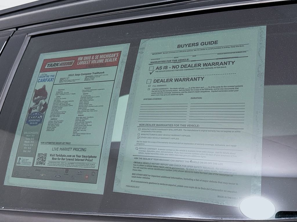 Certified 2022 Jeep Compass Trailhawk image 15