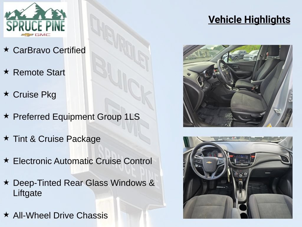 Certified 2020 Chevrolet Trax LS w/ Tint and Cruise Package AWD/4WD image 8
