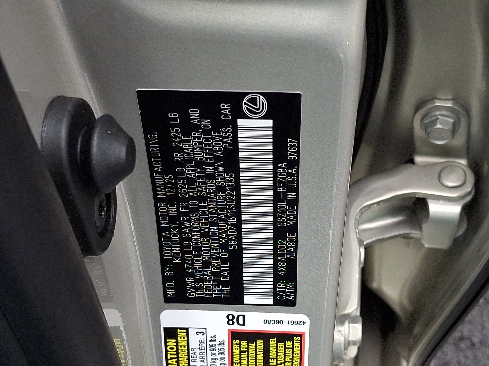 New 2025 Lexus ES 350 Premium image 18