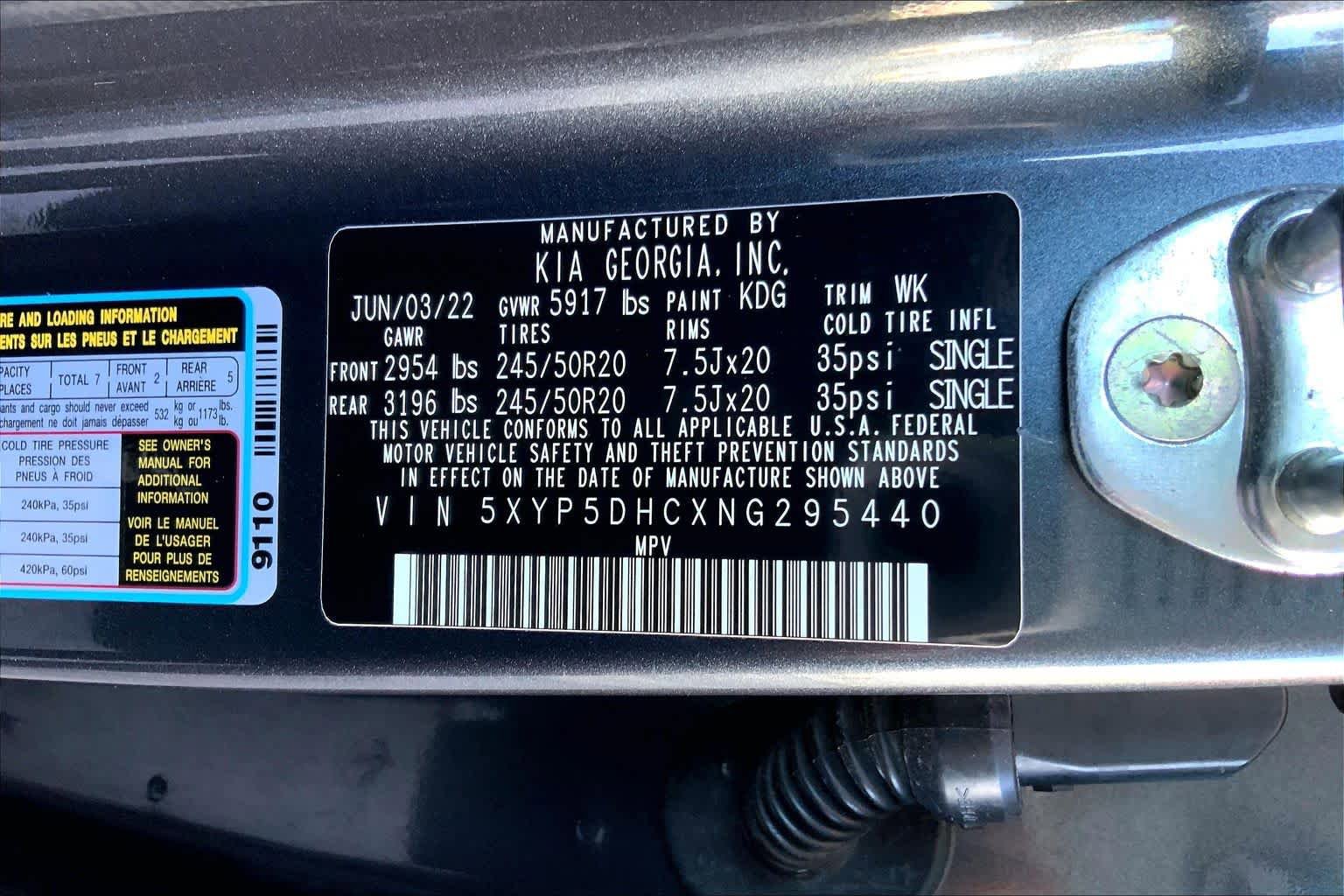 Used 2022 Kia Telluride SX w/ Nightfall Edition Package AWD/4WD image 34