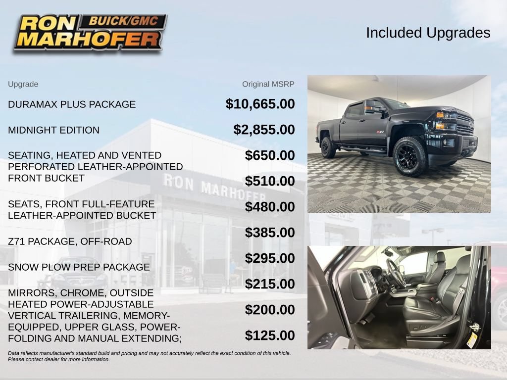 Used 2017 Chevrolet Silverado 2500 LTZ w/ Duramax Plus Package AWD/4WD image 6
