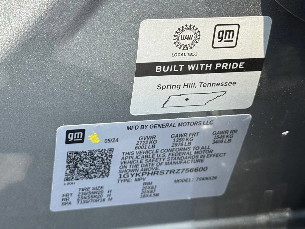 Certified 2024 Cadillac XT6 Sport w/ LPO, Onyx Lite Package AWD/4WD image 23