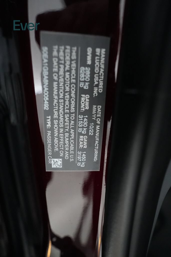 Used 2022 Lucid Air Grand Touring AWD/4WD image 24
