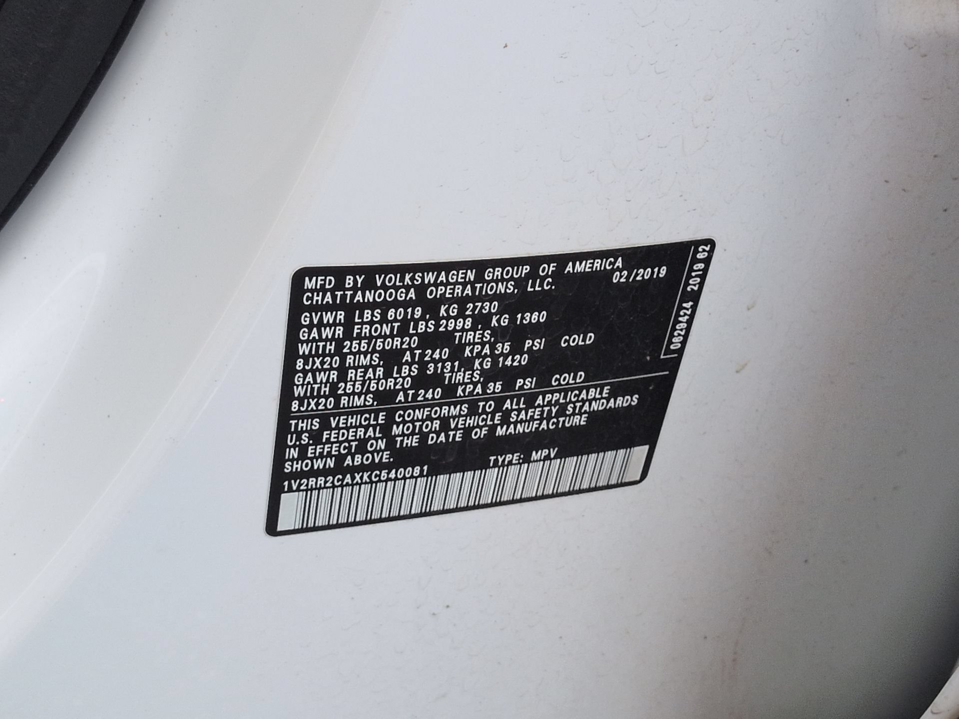 Used 2019 Volkswagen Atlas SEL R-Line AWD/4WD image 35