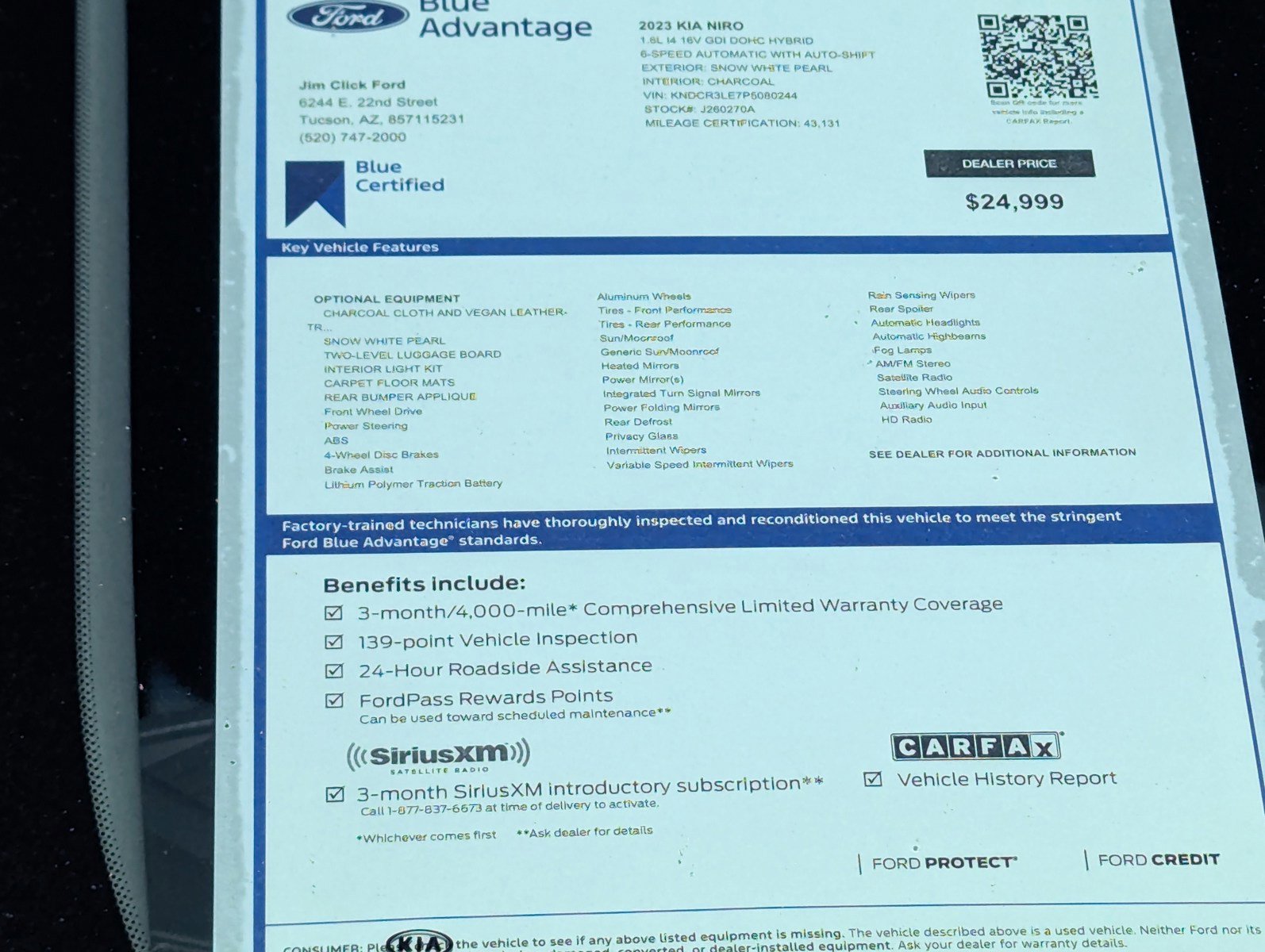 Used 2019 Kia Niro LX FWD image 13