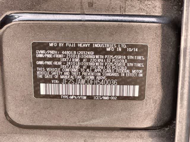 Used 2015 Subaru Forester 2.5i Touring w/ Eyesight & Navigation System AWD/4WD image 22