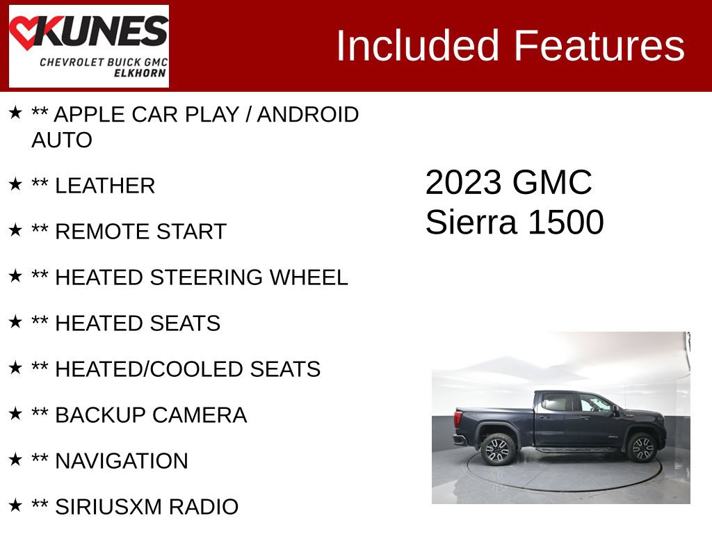 Used 2023 GMC Sierra 1500 AT4 w/ AT4 Premium Package AWD/4WD image 2