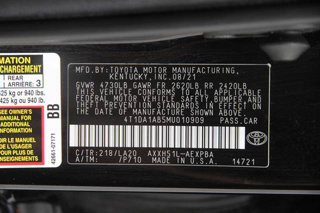 Used 2021 Toyota Avalon Limited w/ Advanced Safety Package FWD image 22